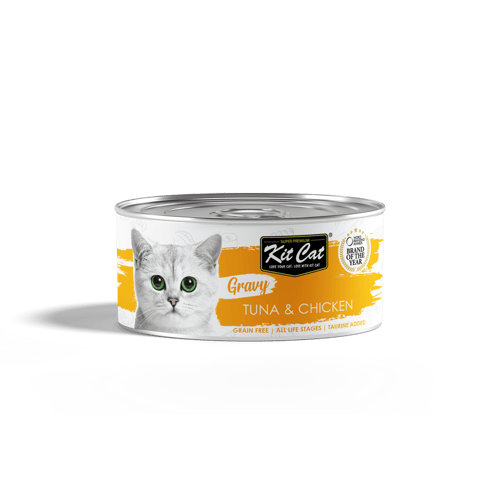 معلبات كت كات جرايفي الدجاج والتونة بالمرق 70غ Kit...