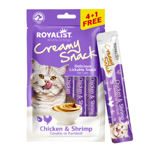 روياليست مكافآت قطط كريمية نكهة الدجاج والجمبري ‏R...