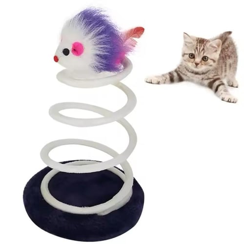 لعبة خدش سنارة مع قاعدة ثابتة لتدريب القطط على الص...