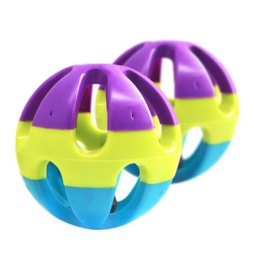 كرة لعب مع جرس للقطط والحيوانات الاليفة - قطعة واح...