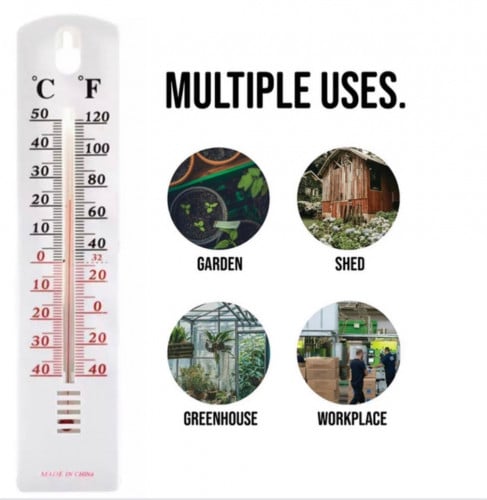 ميزان حرارة - مقياس ترمومتر داخل وخارج غرف الانتاج...