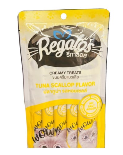 ريقالوس مكافآت قطط كريمية - نكهة الدجاج والتونة (م...