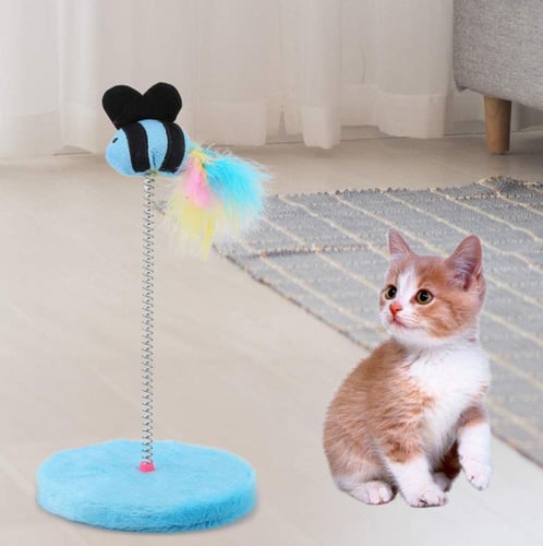 لعبة خدش قطيفة ديكور لـخزانة طعام القطط - العاب قط...