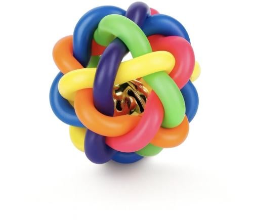 لعبة طيور لعبة قطط كره واحدة مطاطية مع جرس