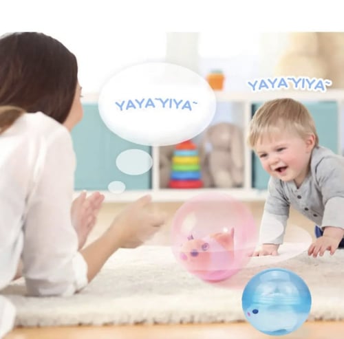 عجلة الهامستر حجم كبير - 17 سم Rainbow Ball For Ha...