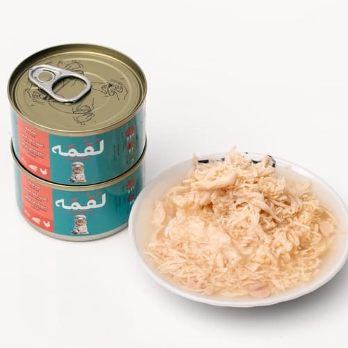 معلبات الدجاج والسالمون مع الجيلي للقطط الصغيرة وا...