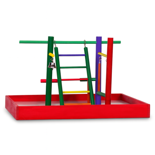 بريفيو بيت منصة لعب للببغاء - لعبة ببغاء مع سلم 4...