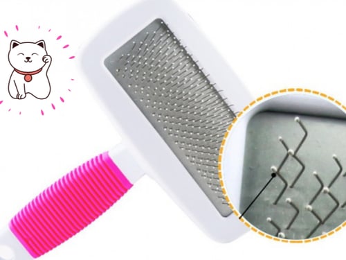 مشط للقطط والحيوانات الاليفة مع فرشاة تدليك وازالة...