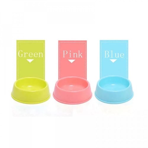 صحن اطعام القطط والحيوانات الاليفة لون شفاف - حجم...