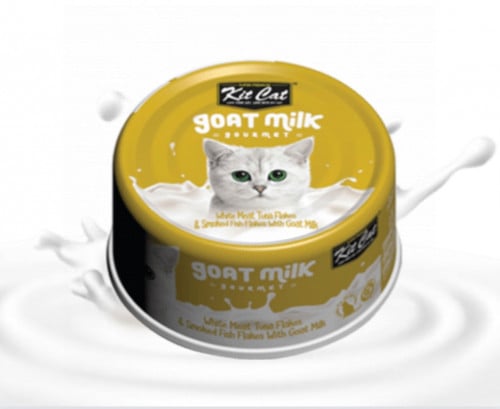 كت كات شرائح التونا البيضاء مع السمك المدخن و حليب...