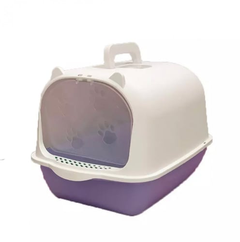 ليتر بوكس مغلق مع باب شفاف ومجرفة اضافية - حجم كبي...