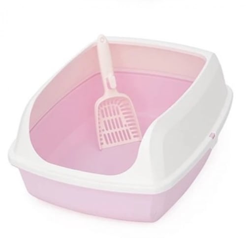 ليتر بوكس حجم كبير مع مجرفة اضافية - حوض رمل القطط...