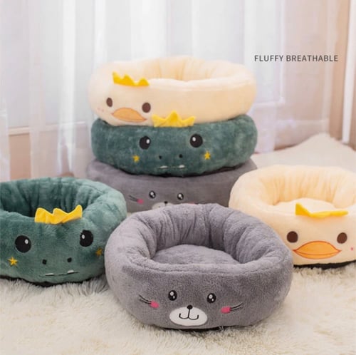 سرير لطيف وجذاب البطريق السعيد بيت قطط وحيوانات ال...