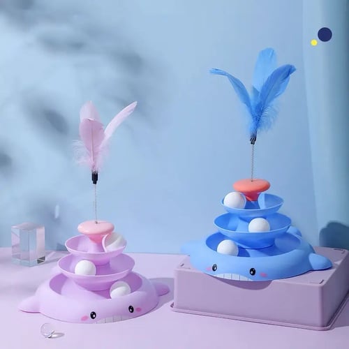 لعبة قطط على شكل دولفين ثلاث مسارات - العاب قطط وح...