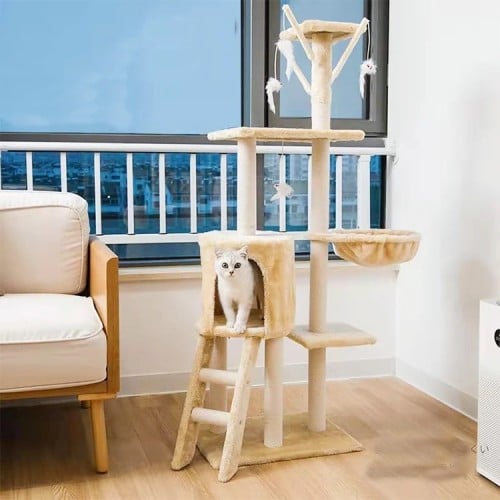 خداشة وسرير للقطط - حجم كبير