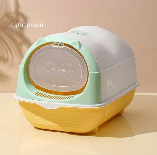 ليتر بوكس مودرن حوض رمل القطط الصغيرة مع مجرفة اضا...