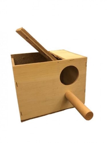 حضانة طيور خشبية بياضة بادجي روز تعليق مع باب علوي...