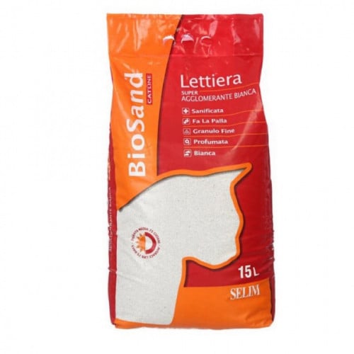 بايو ساند رمل للقطط ايطالي مطهر ومعطر عالي التكتل...