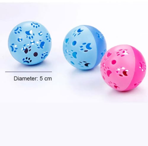كرة بلاستيك ترفيهية للطيور والقطط والحيوانات الصغي...
