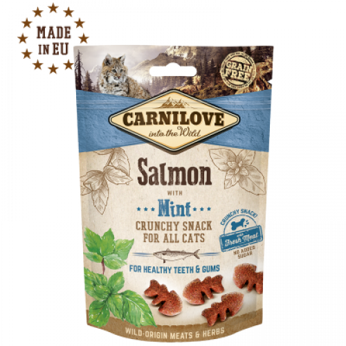 كارنيلوف مكافآت قطط مقرمشة سالمون مع النعناع Carni...