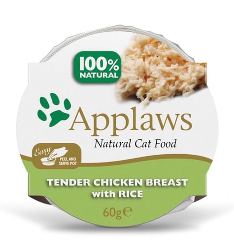 صحن ابلاوز طعام رطب للقطط صدور الدجاج في المرق 60...