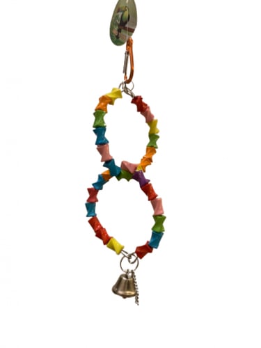 لعبة طيور مرجيحة طيور ملونة - مجثم للببغاوات الصغي...