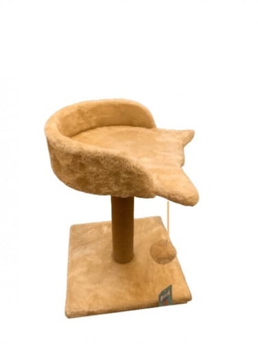 خداشة قطط على شكل مقعد 2في1 عمود خدش مع سرير Cat S...