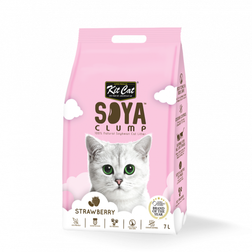 كت كات رمل الصويا رائحة الفراولة 7 لتر KitCat Soya...
