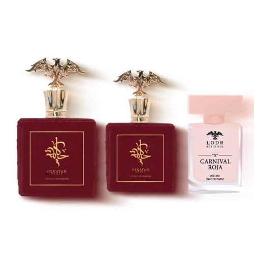 حكايه باريس 100ml +حكايه باريس 50ml + معطر شعر كرن...