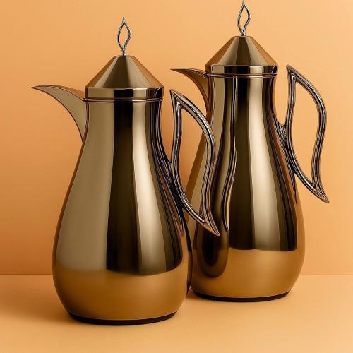 طقم ترامس استيل رمادي