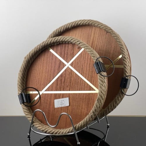 طقم طوافير خشبية دائرية