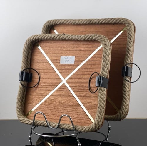 طقم طوافير خشبية مربعة