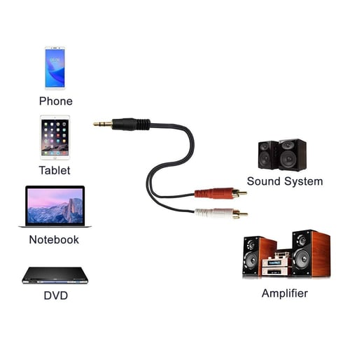 كيبل اوكس الى ستيريو 3.5mm طول 3 متر