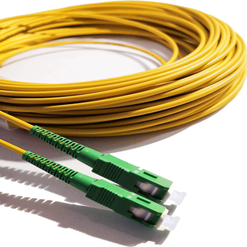 لفة كيبل الياف ضوئية انترنت 300 ياردة اصفر SC-SC