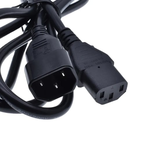 سلك كهرباء 1.5 متر اسود مخرج C14 الى C13