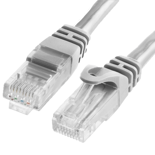 كيبل انترنت 75 متر CAT6 لون رمادي داخلي