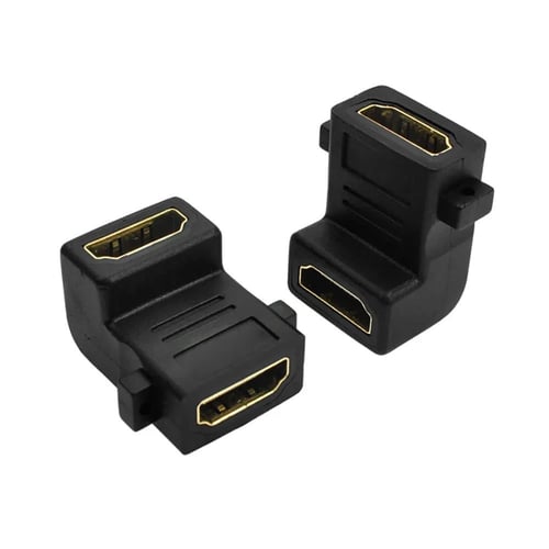 وصلة HDMI من F الى F شكل L زاوية 90