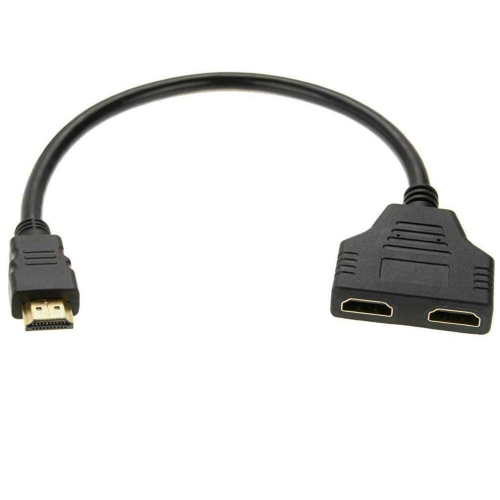 محول من HDMI M الى مخرجين HDMI F