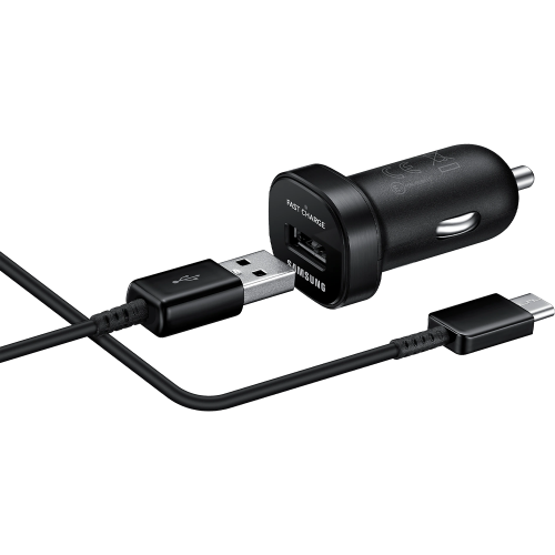 شاحن سيارة سامسونج مع الكيبل تايب سي 18Wواط اسود