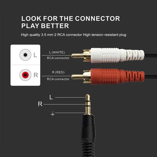 كيبل اوكس الى 3.5mm ستريو طول 10 متر