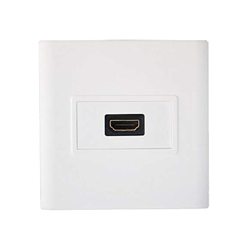 فيش جداري مع مدخل احادي HDMI F ابيض