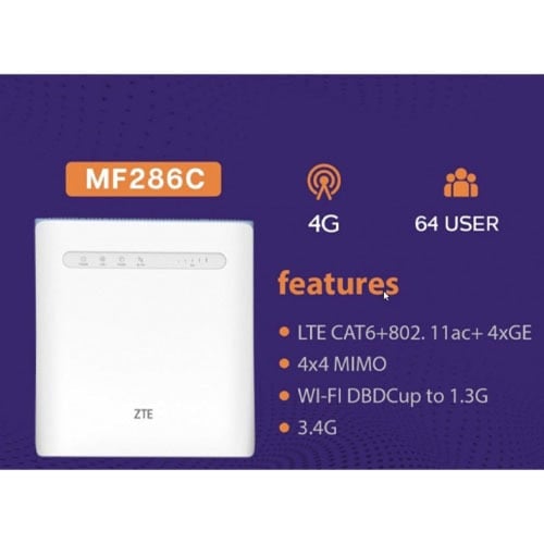 راوتر ZTE MF286C 4G