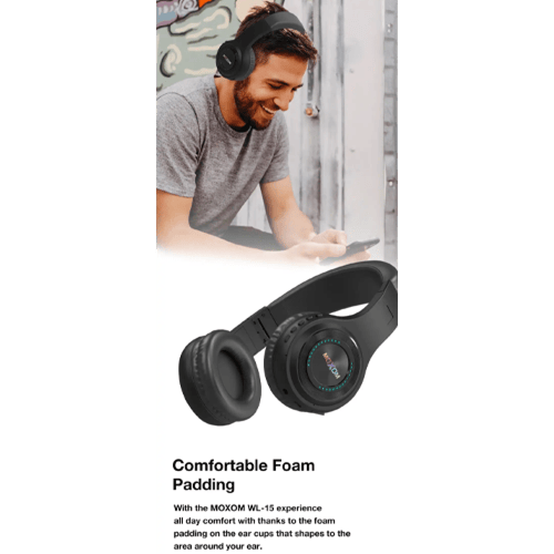 سماعة بلوتوث موكسيوم LED-MX-WL15-BLACK