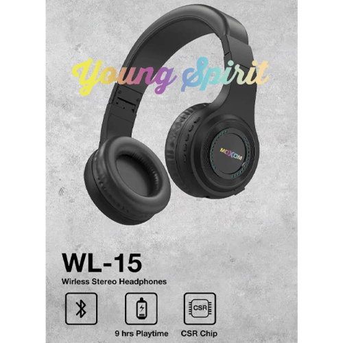 سماعة بلوتوث موكسيوم LED-MX-WL15-BLACK