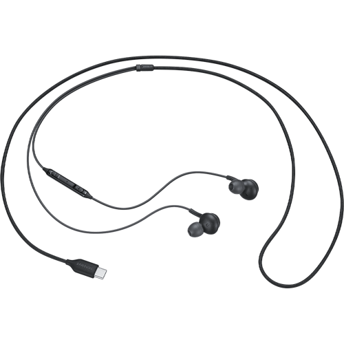 سماعة سامسونج سلك اصلية AKG مدخل تايب سي اسود