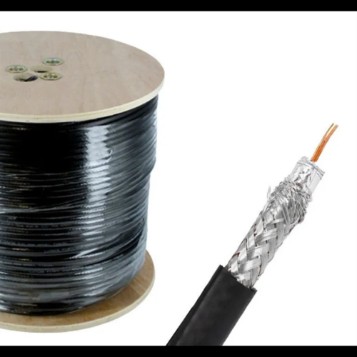 لفة كيبل دش اسود 300 ياردة صيني (بالمتر)