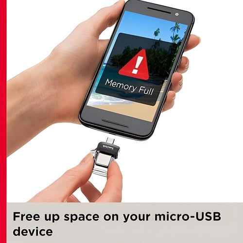 فلاش ميموري سانديسك دوال درايف مايكرو 64 قيقا