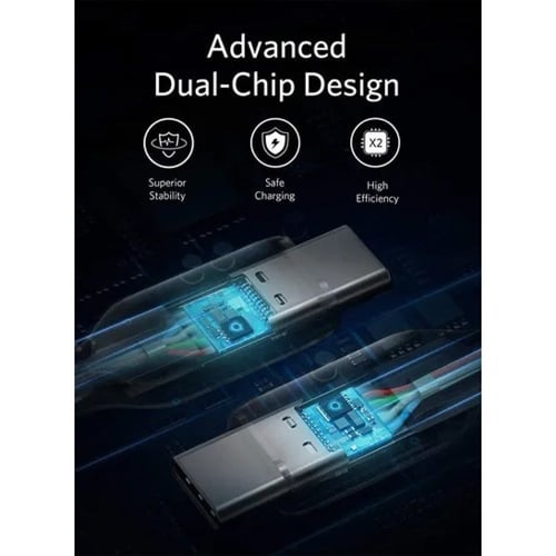 كيبل شاحن تايب سي-تايب سي انكر 1م