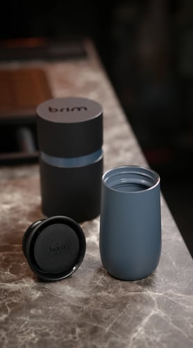 Lagoon 10oz Ceramic Interior Reusable Cup Brim | ك...