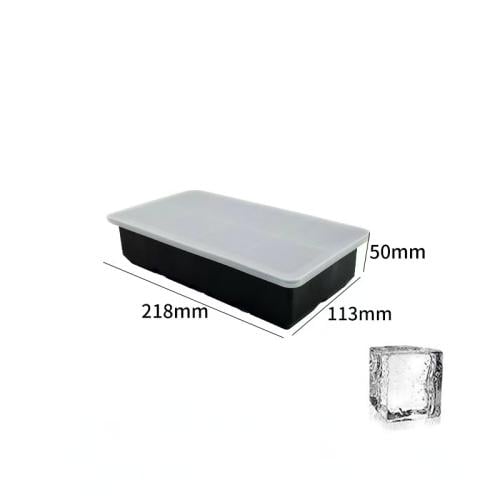 قالب ثلج سيليكون من نيت 8 حبات - black -